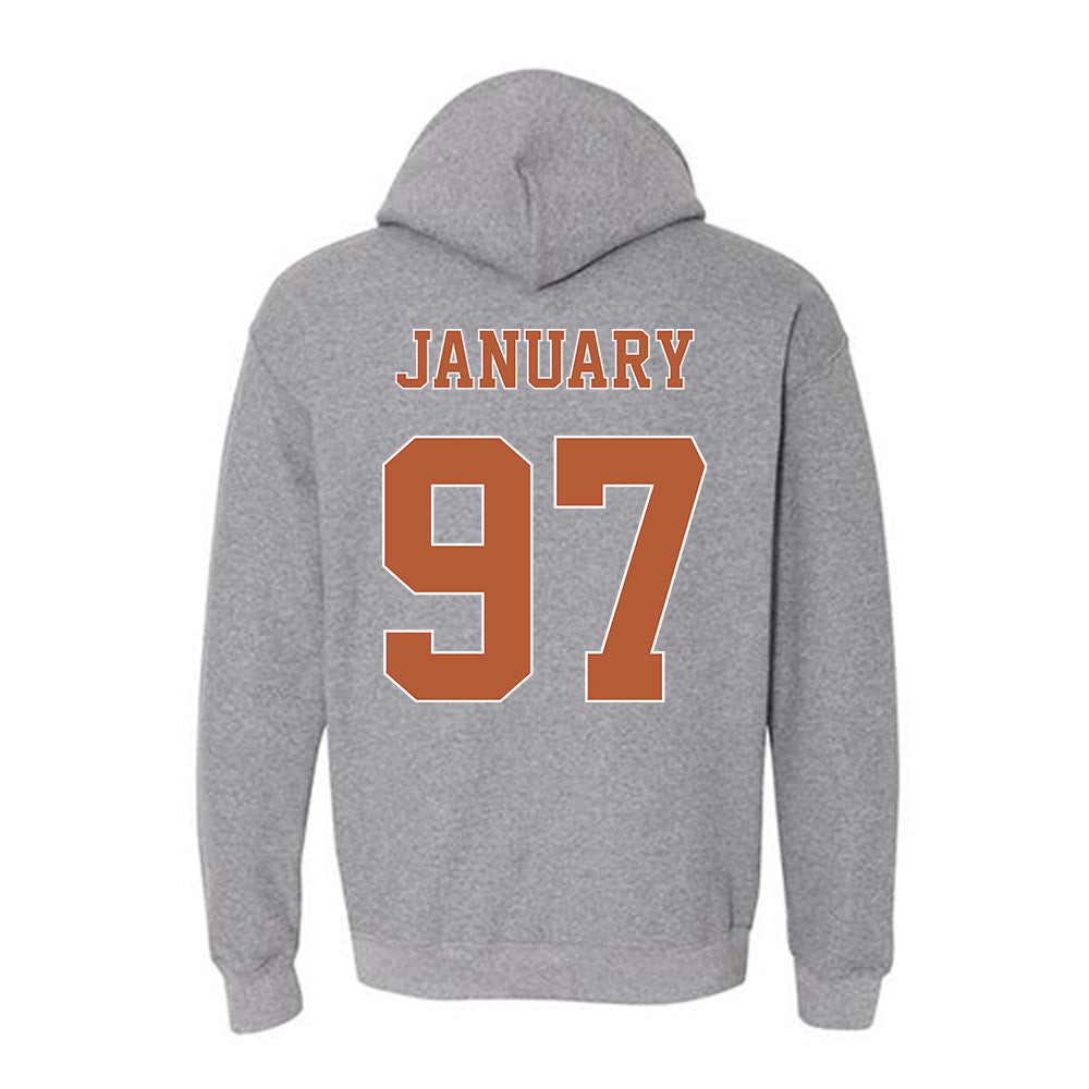 Texas - NCAA Football : Alex January - Fashion Shersey Hooded Sweatshirt