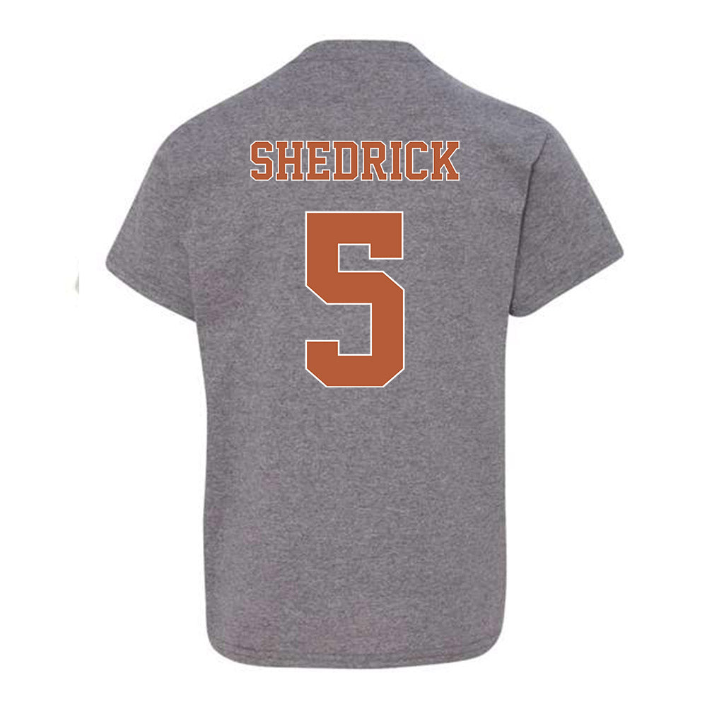 Texas - NCAA Men's Basketball : Kadin Shedrick - Fashion Shersey Youth T-Shirt