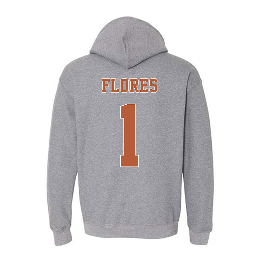 Texas - NCAA Baseball : Jalin Flores - Fashion Shersey Hooded Sweatshirt