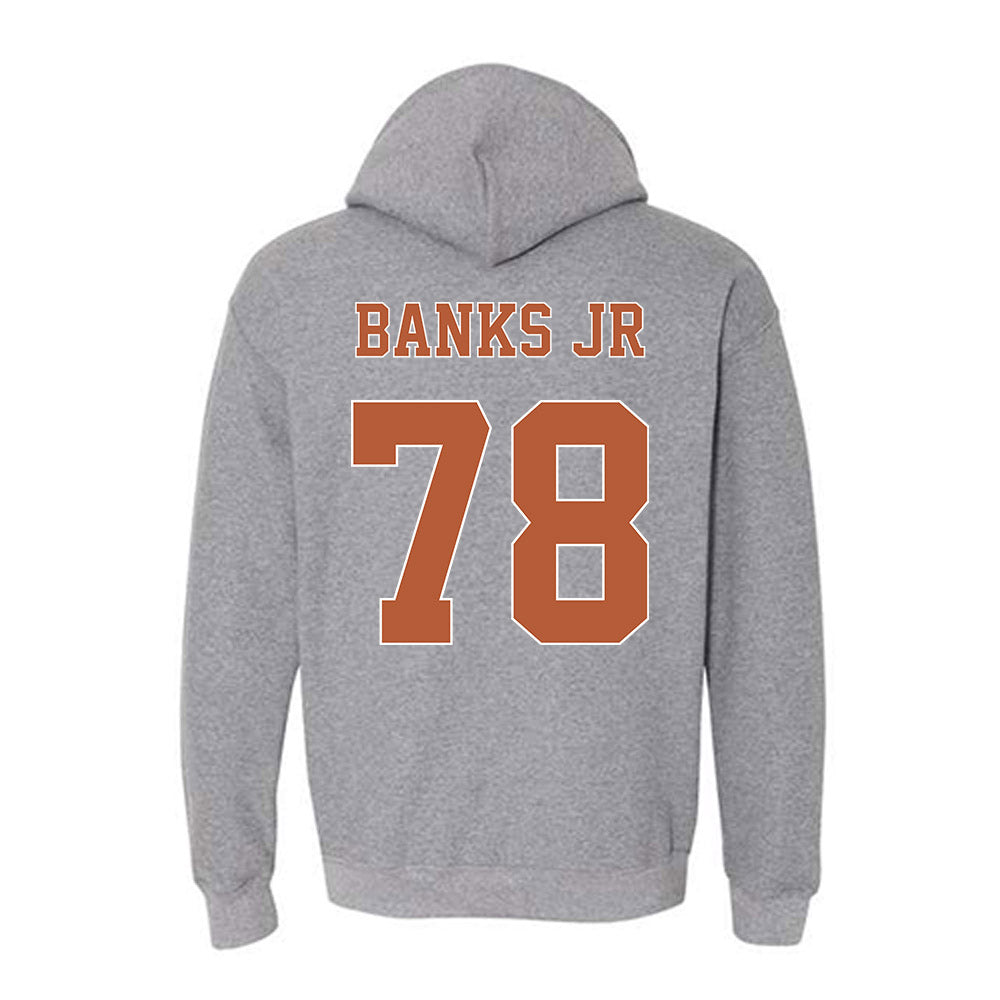 Texas - NCAA Football : Kelvin Banks Jr - Fashion Shersey Hooded Sweatshirt