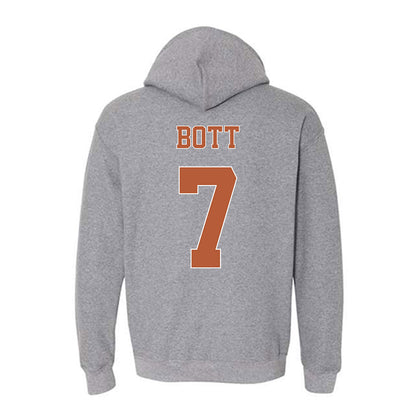 Texas - NCAA Men's Basketball : Cole Bott - Fashion Shersey Hooded Sweatshirt-1