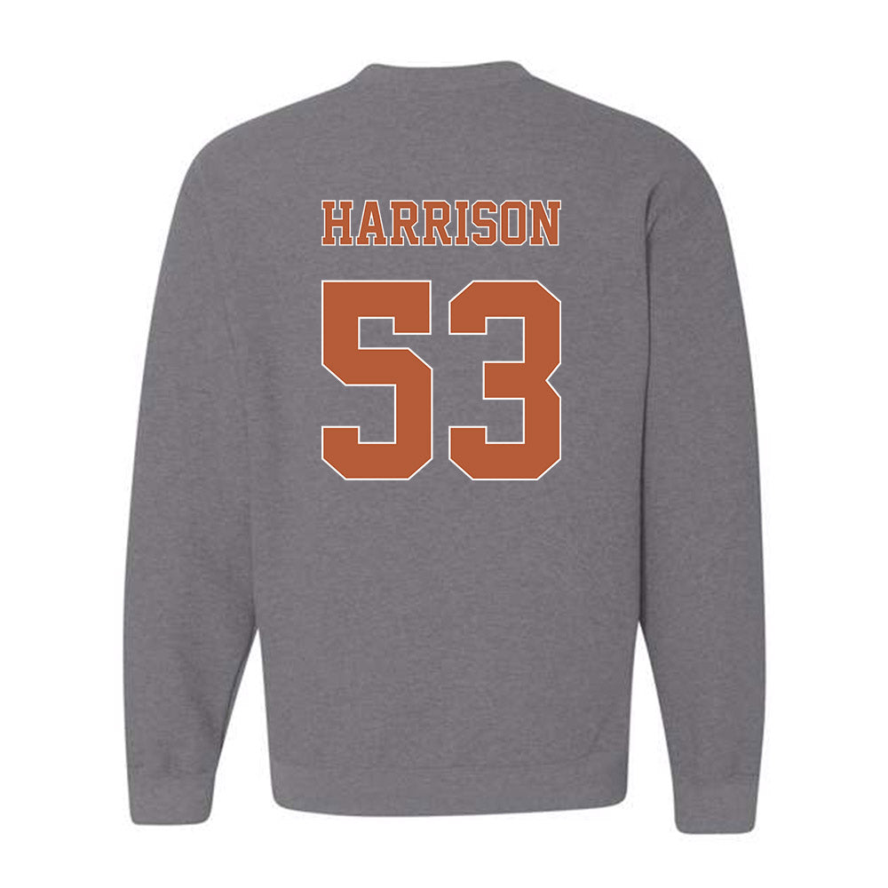 Texas - NCAA Baseball : Luke Harrison - Fashion Shersey Crewneck Sweatshirt