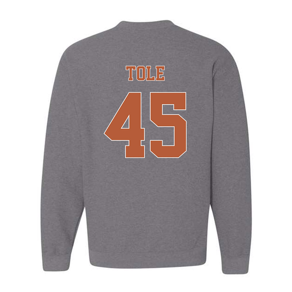 Texas - NCAA Baseball : Heston Tole - Fashion Shersey Crewneck Sweatshirt