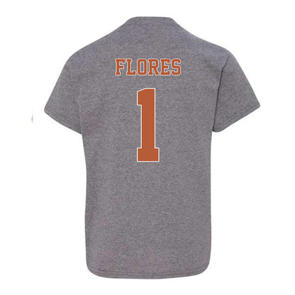 Texas - NCAA Baseball : Jalin Flores - Fashion Shersey Youth T-Shirt