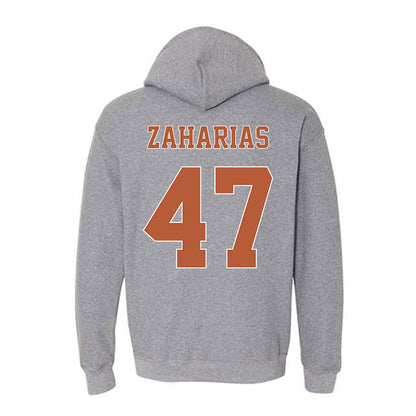 Texas - NCAA Baseball : George Zaharias - Fashion Shersey Hooded Sweatshirt