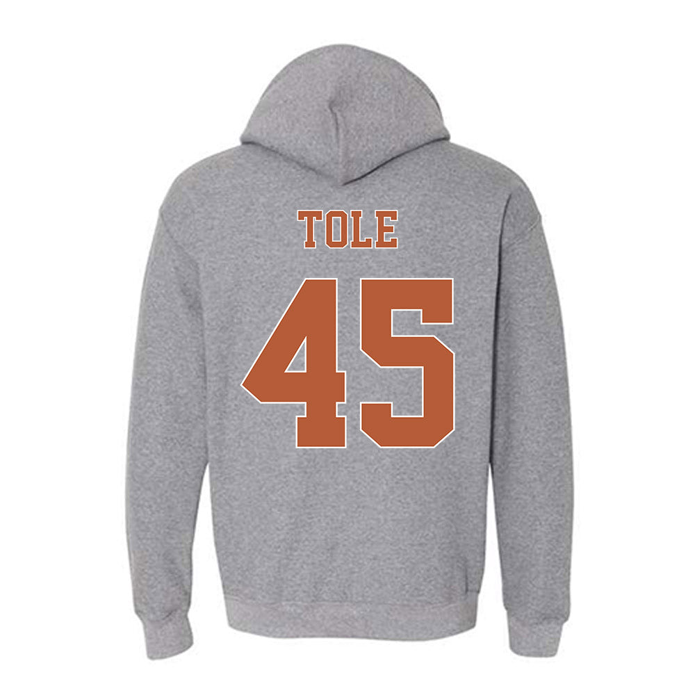 Texas - NCAA Baseball : Heston Tole - Fashion Shersey Hooded Sweatshirt