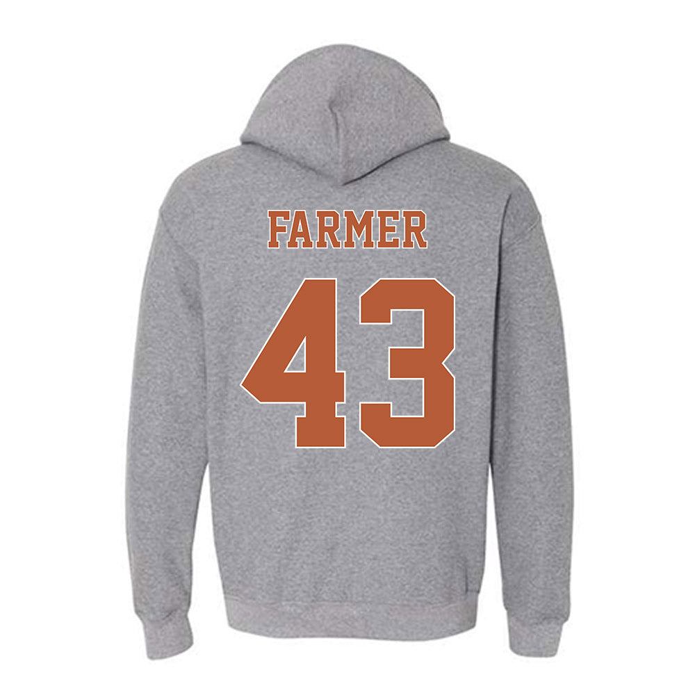 Texas - NCAA Baseball : Tommy Farmer - Fashion Shersey Hooded Sweatshirt