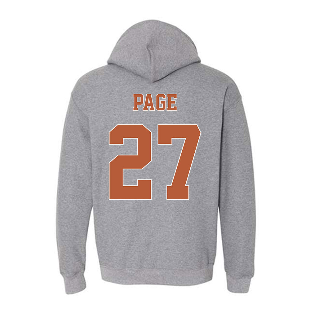 Texas - NCAA Football : Colin Page - Fashion Shersey Hooded Sweatshirt