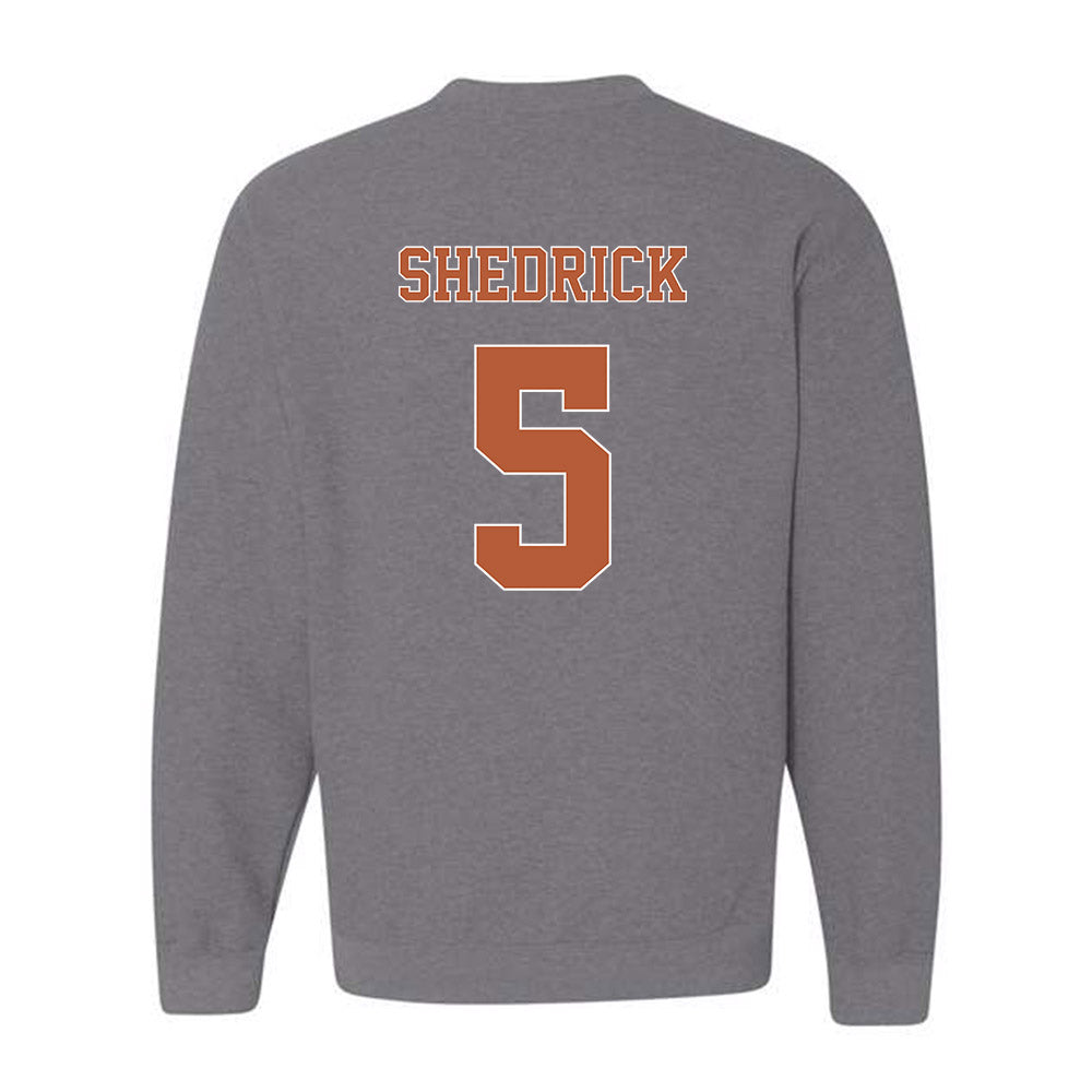 Texas - NCAA Men's Basketball : Kadin Shedrick - Fashion Shersey Crewneck Sweatshirt