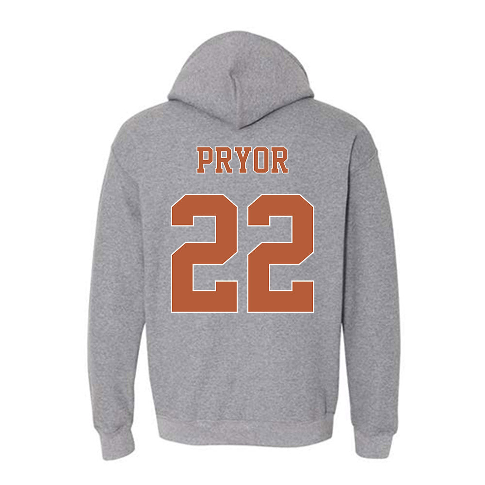 Texas - NCAA Men's Basketball : Devon Pryor - Fashion Shersey Hooded Sweatshirt