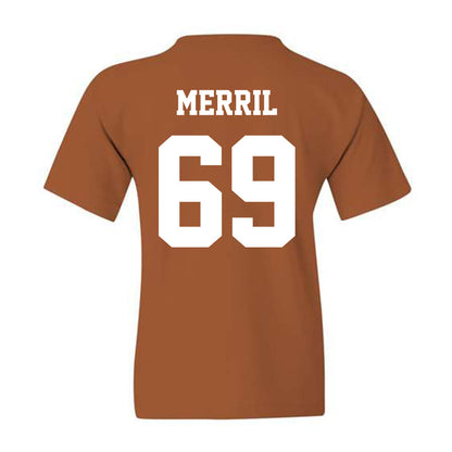 Texas - NCAA Football : Max Merril - Classic Shersey Youth T-Shirt