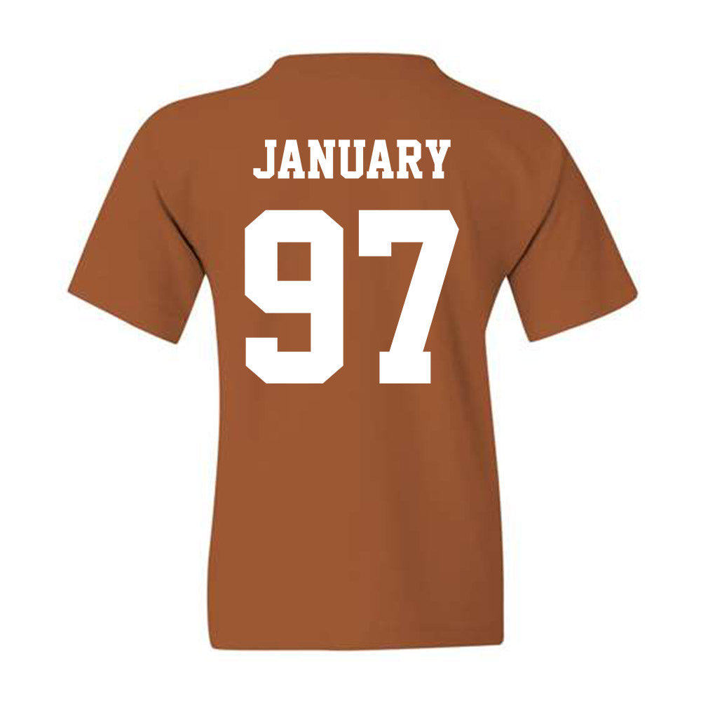 Texas - NCAA Football : Alex January - Classic Shersey Youth T-Shirt