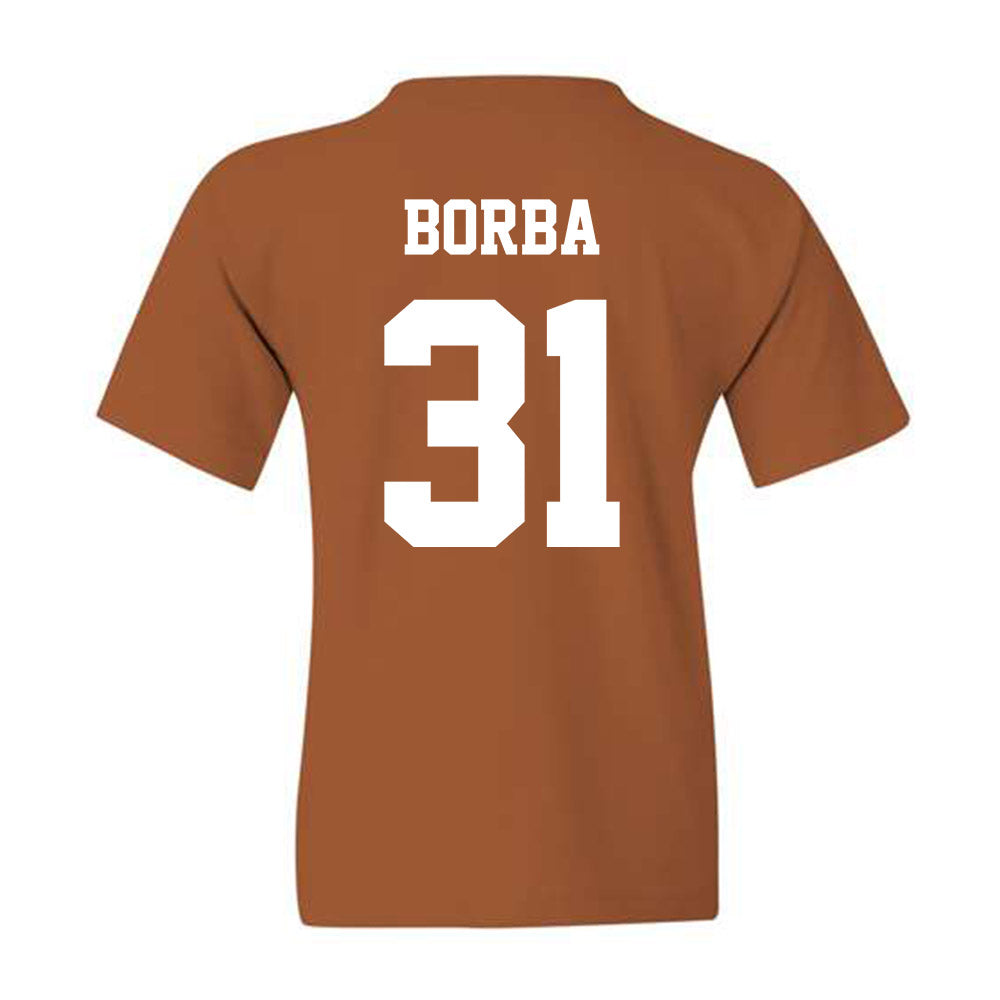 Texas - NCAA Baseball : Casey Borba - Classic Shersey Youth T-Shirt