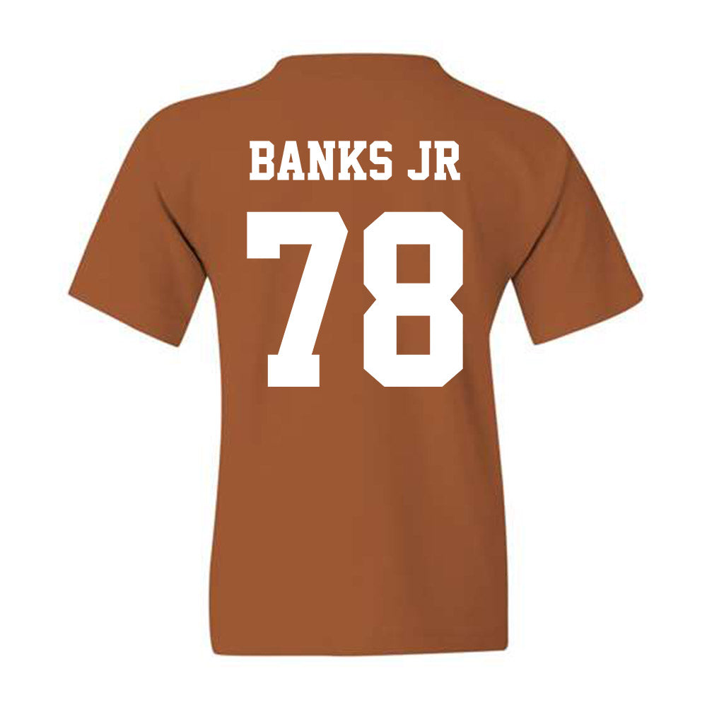 Texas - NCAA Football : Kelvin Banks Jr - Classic Shersey Youth T-Shirt