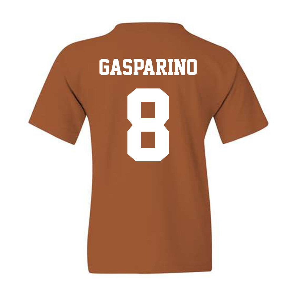 Texas - NCAA Baseball : Will Gasparino - Classic Shersey Youth T-Shirt