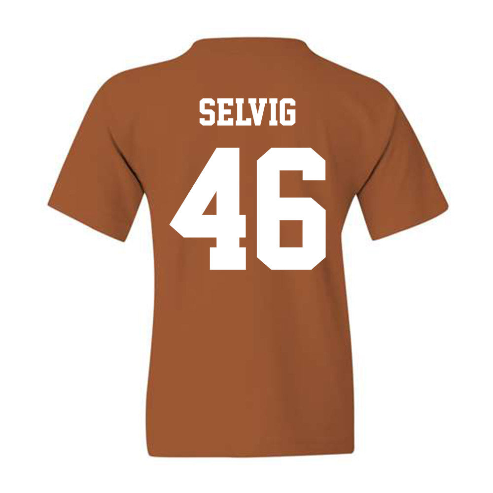 Texas - NCAA Baseball : Cole Selvig - Classic Shersey Youth T-Shirt