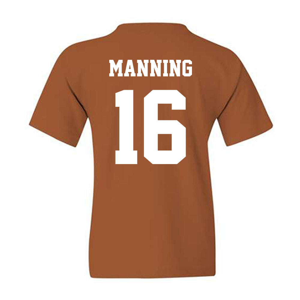 Texas - NCAA Football : Arch Manning - Classic Shersey Youth T-Shirt-1