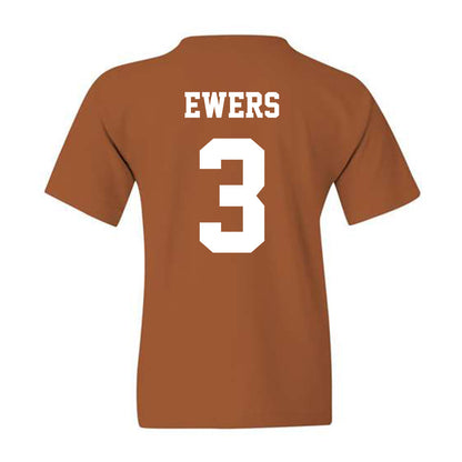 Texas - NCAA Football : Quinn Ewers - Classic Shersey Youth T-Shirt