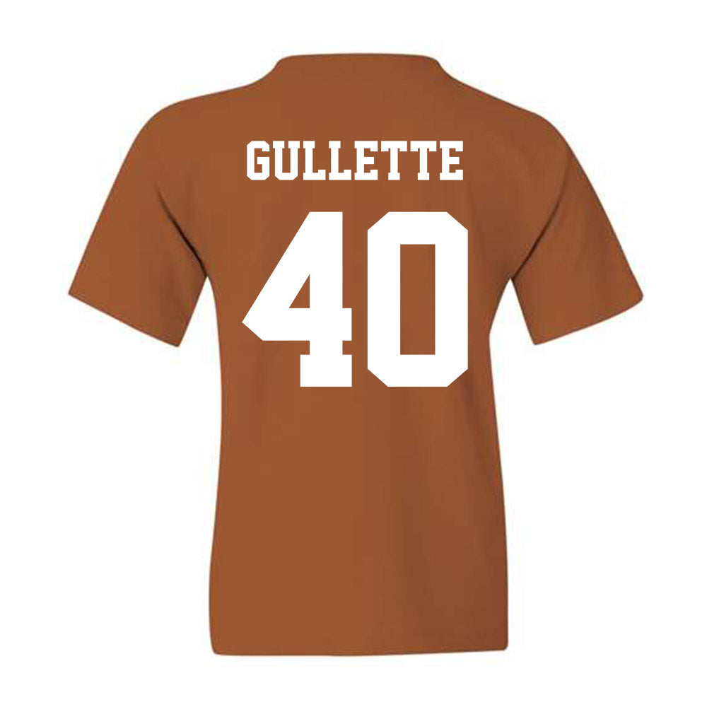 Texas - NCAA Football : Derion Gullette - Classic Shersey Youth T-Shirt