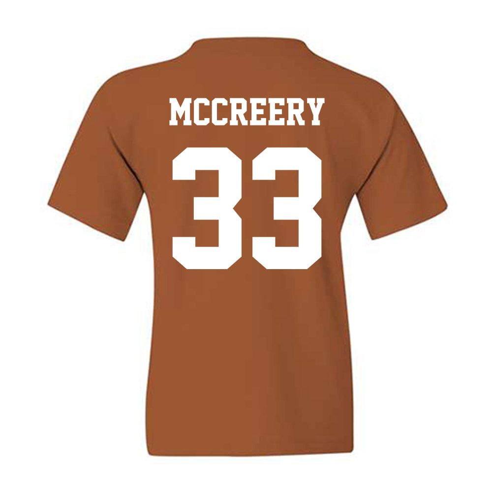 Texas - NCAA Baseball : Connor McCreery - Classic Shersey Youth T-Shirt-1