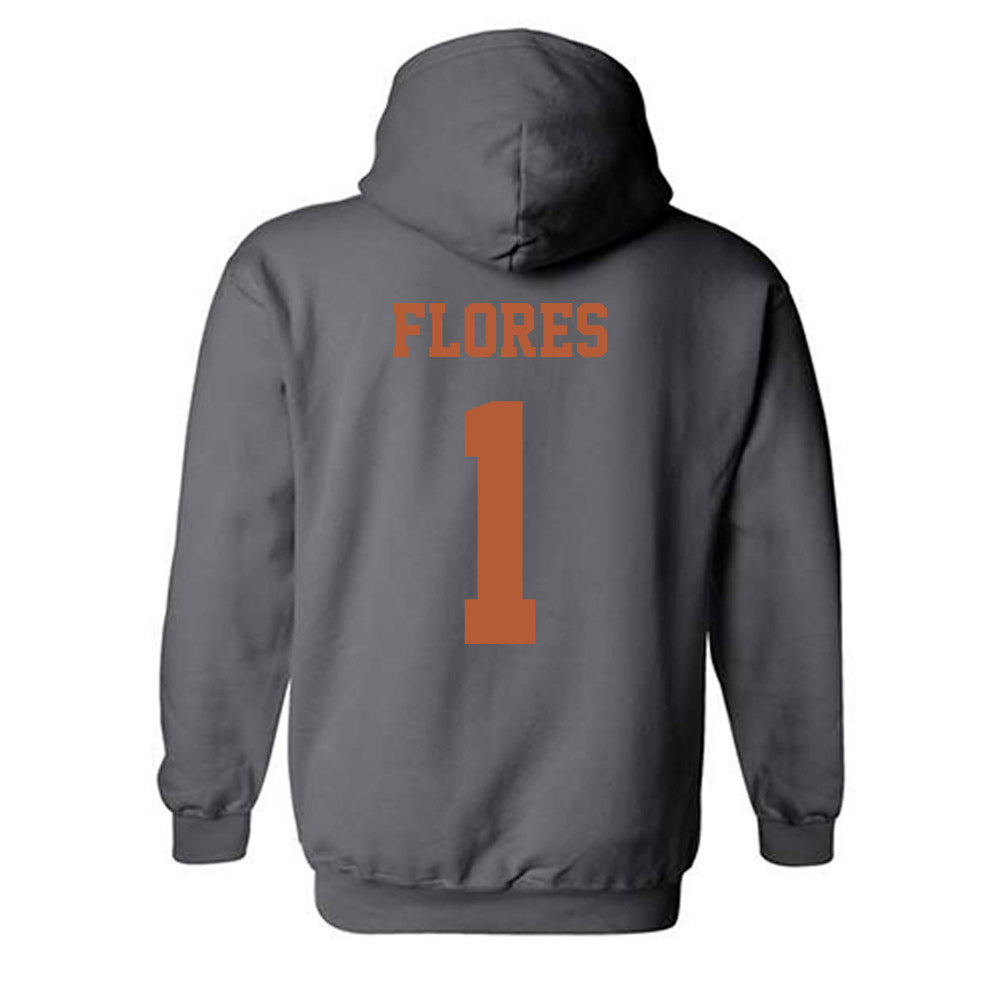 Texas - NCAA Baseball : Jalin Flores - Classic Shersey Hooded Sweatshirt