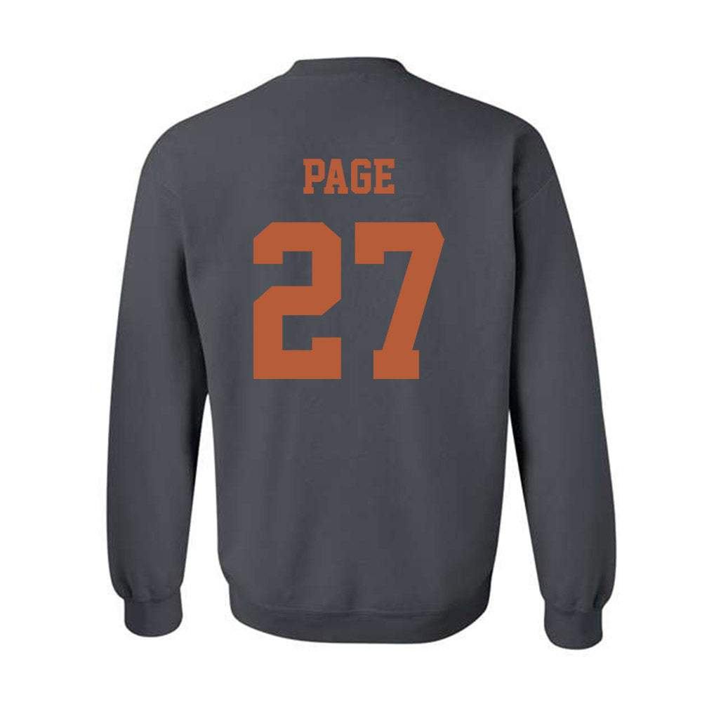 Texas - NCAA Football : Colin Page - Classic Shersey Crewneck Sweatshirt