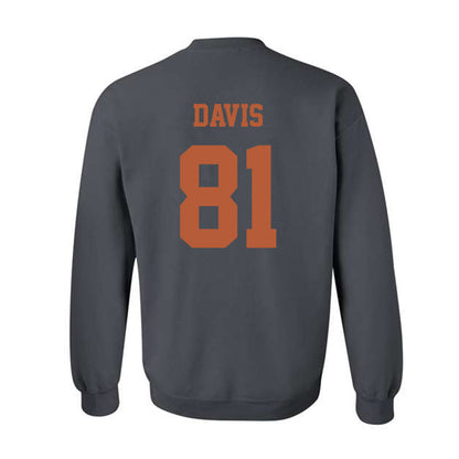 Texas - NCAA Football : Juan Davis - Classic Shersey Crewneck Sweatshirt