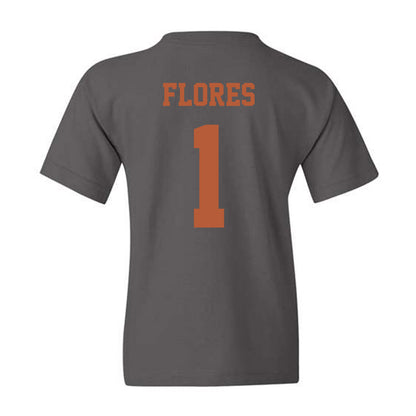 Texas - NCAA Baseball : Jalin Flores - Classic Shersey Youth T-Shirt