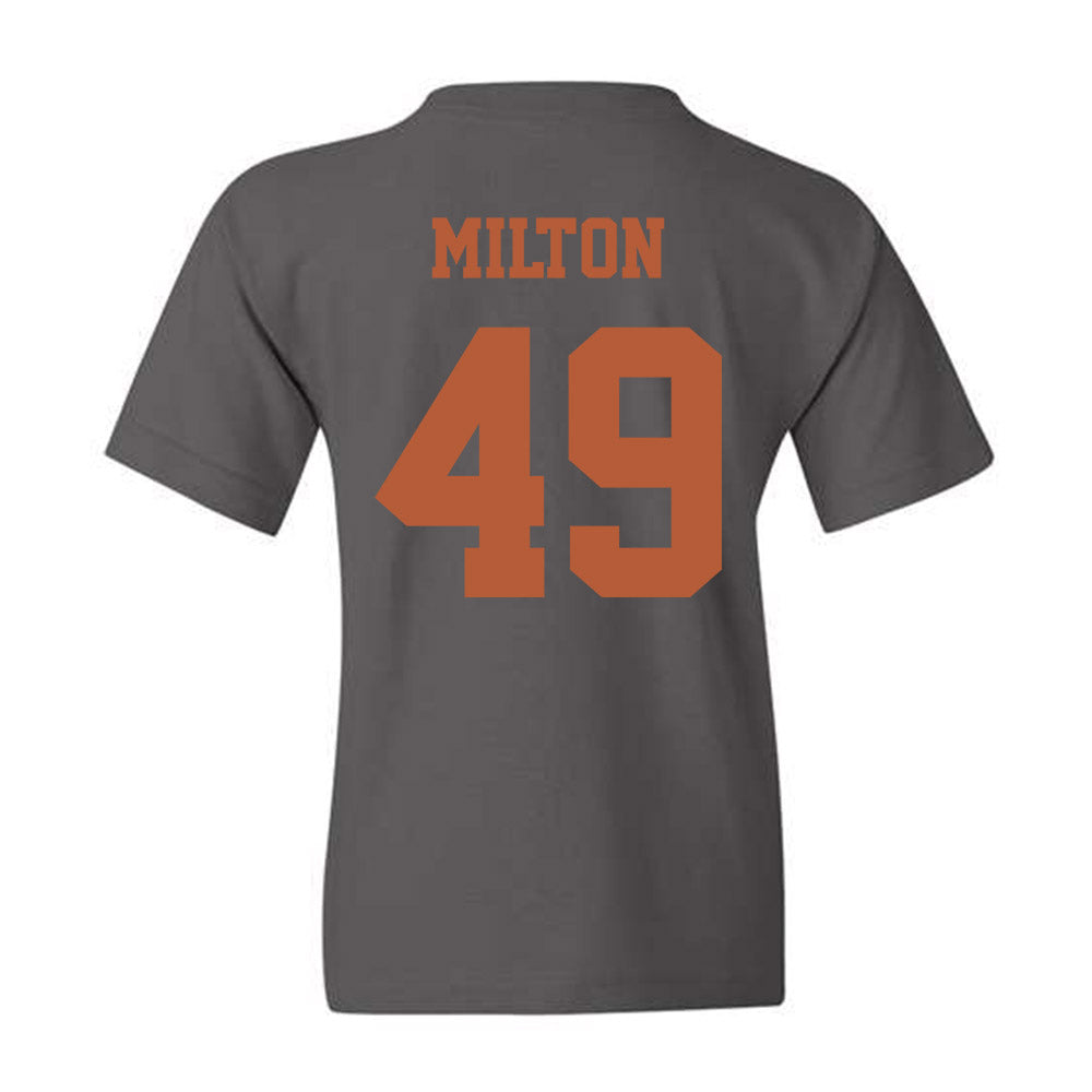 Texas - NCAA Football : Thatcher Milton - Classic Shersey Youth T-Shirt