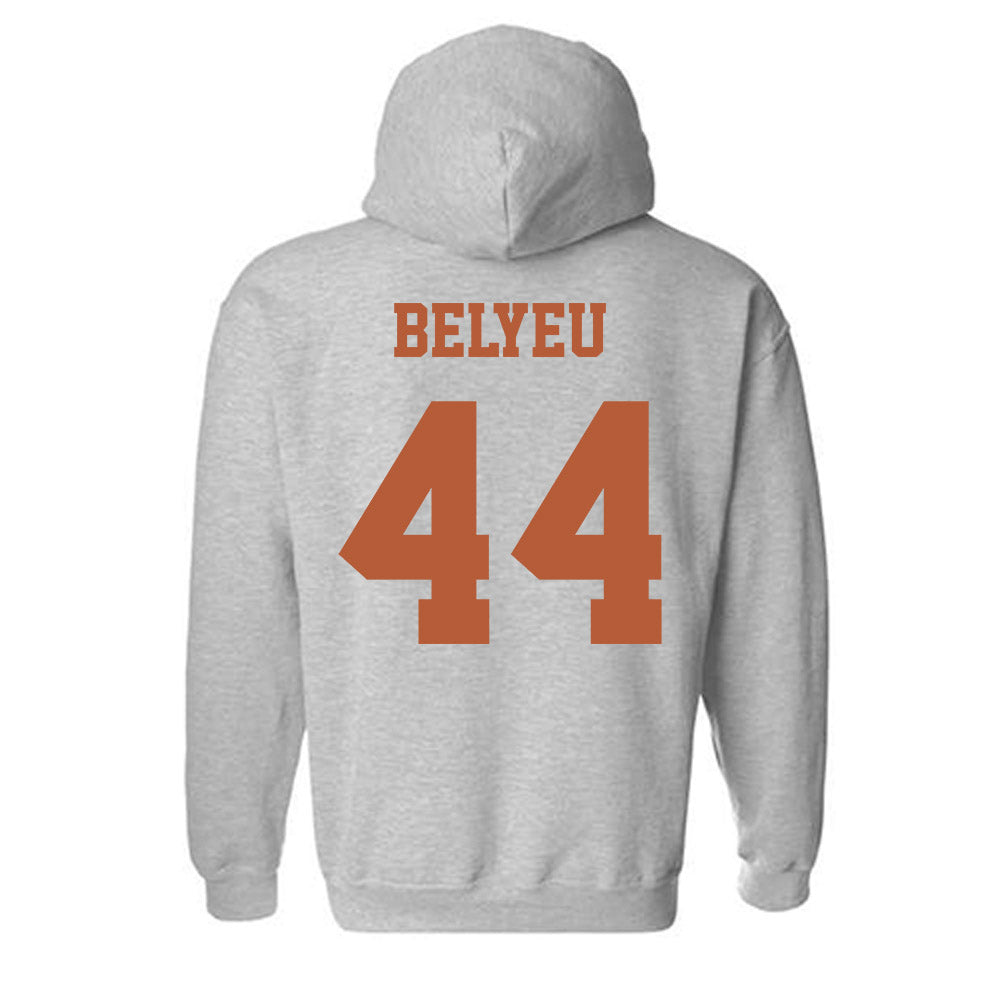 Texas - NCAA Baseball : Max Belyeu - Classic Shersey Hooded Sweatshirt