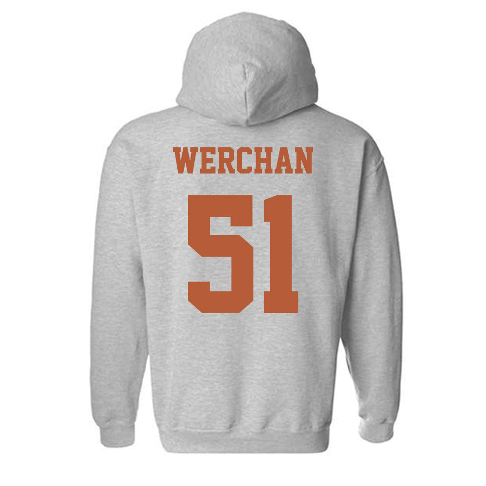 Texas - NCAA Baseball : Seth Werchan - Classic Shersey Hooded Sweatshirt