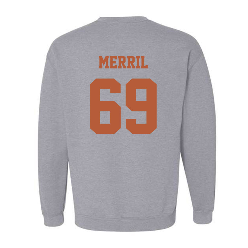 Texas - NCAA Football : Max Merril - Classic Shersey Crewneck Sweatshirt