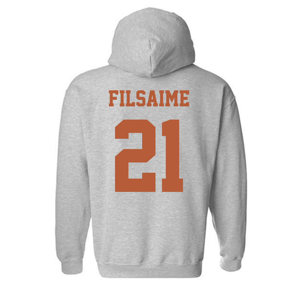 Texas - NCAA Football : Xavier Filsaime - Classic Shersey Hooded Sweatshirt