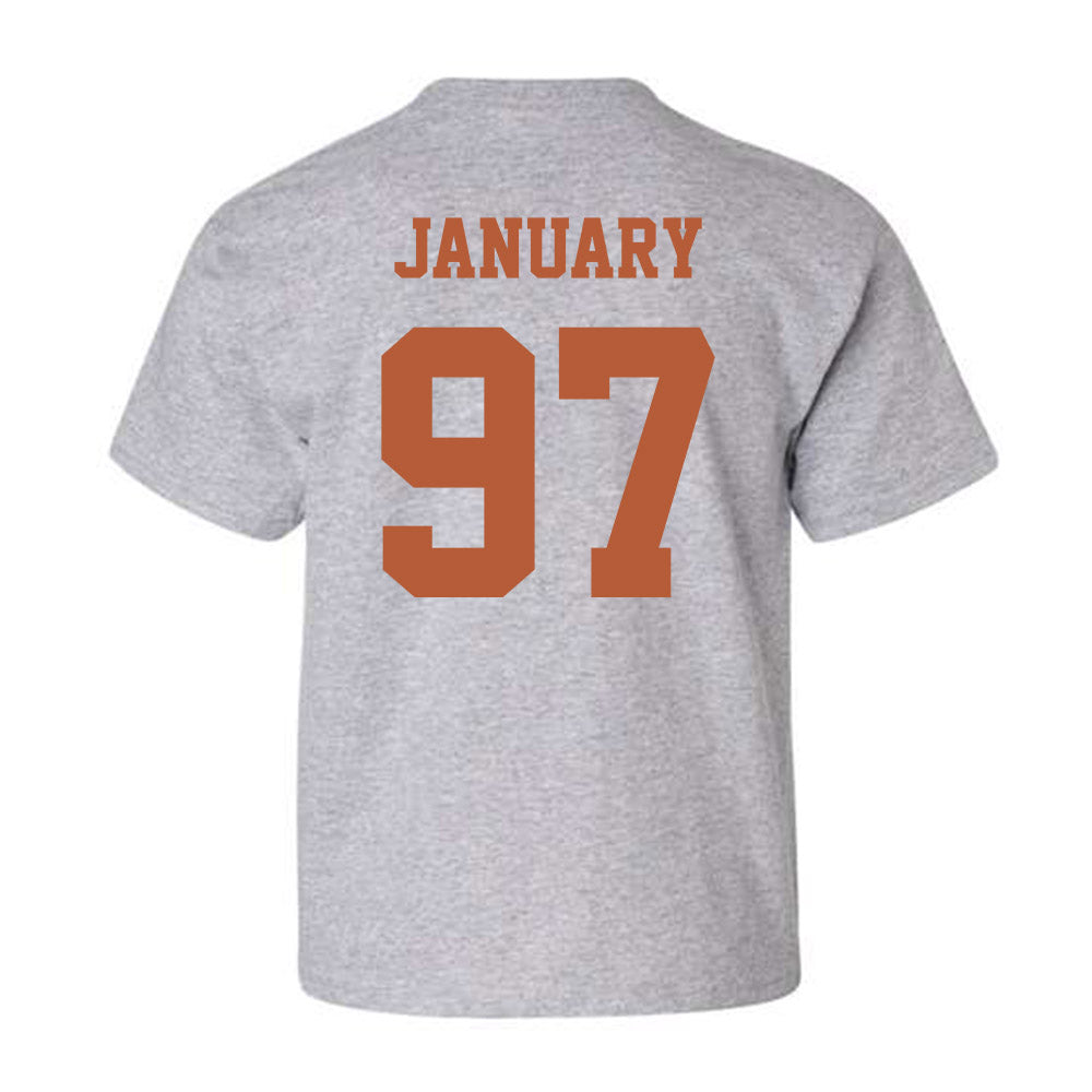 Texas - NCAA Football : Alex January - Classic Shersey Youth T-Shirt