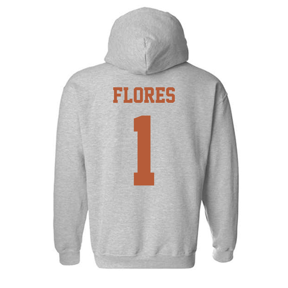 Texas - NCAA Baseball : Jalin Flores - Classic Shersey Hooded Sweatshirt