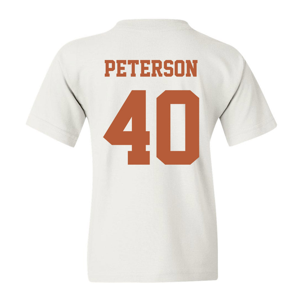 Texas - NCAA Baseball : Blake Peterson - Classic Shersey Youth T-Shirt