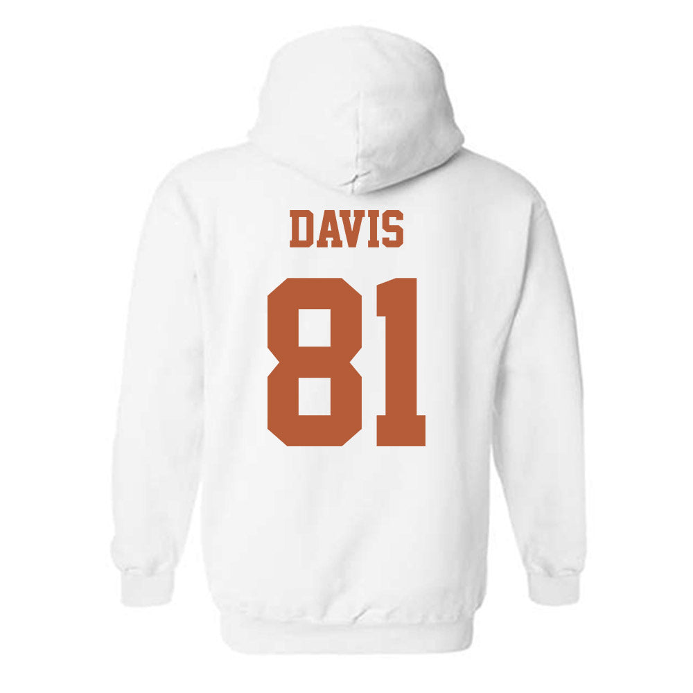 Texas - NCAA Football : Juan Davis - Classic Shersey Hooded Sweatshirt