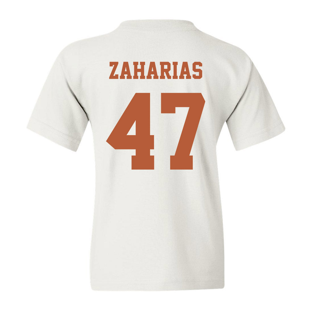 Texas - NCAA Baseball : George Zaharias - Classic Shersey Youth T-Shirt