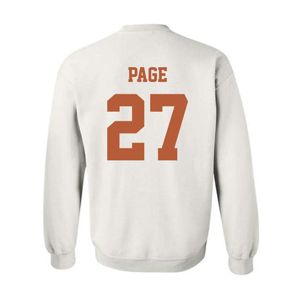 Texas - NCAA Football : Colin Page - Classic Shersey Crewneck Sweatshirt