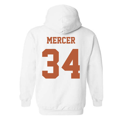 Texas - NCAA Baseball : Will Mercer - Classic Shersey Hooded Sweatshirt