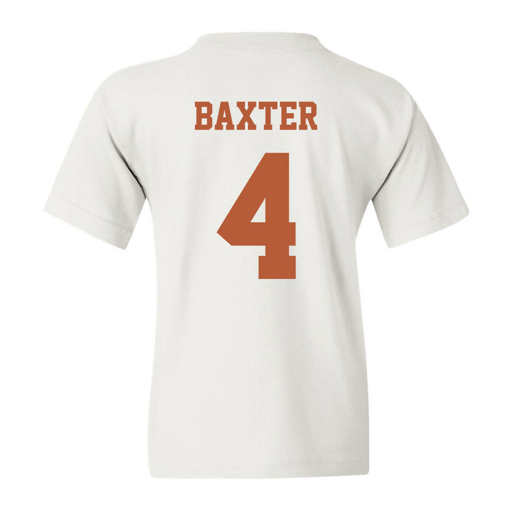 Texas - NCAA Football : CJ Baxter - Classic Shersey Youth T-Shirt