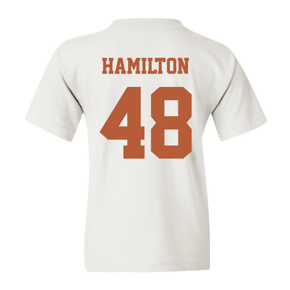 Texas - NCAA Baseball : Hudson Hamilton - Classic Shersey Youth T-Shirt