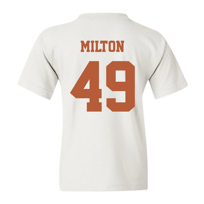 Texas - NCAA Football : Thatcher Milton - Classic Shersey Youth T-Shirt