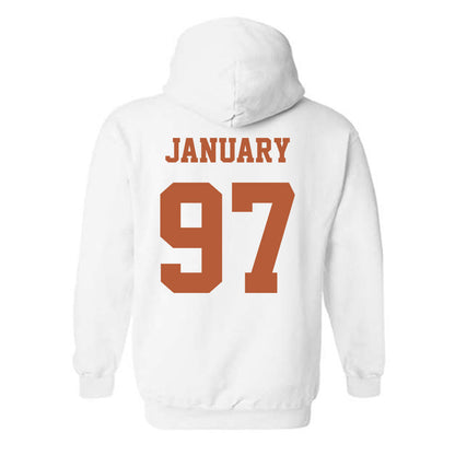 Texas - NCAA Football : Alex January - Classic Shersey Hooded Sweatshirt