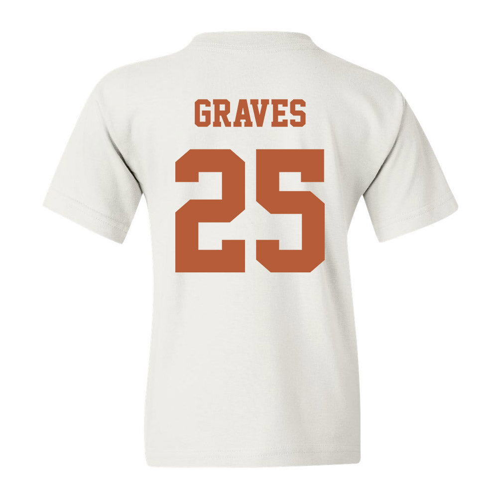 Texas - NCAA Women's Basketball : Sarah Graves - Classic Shersey Youth T-Shirt