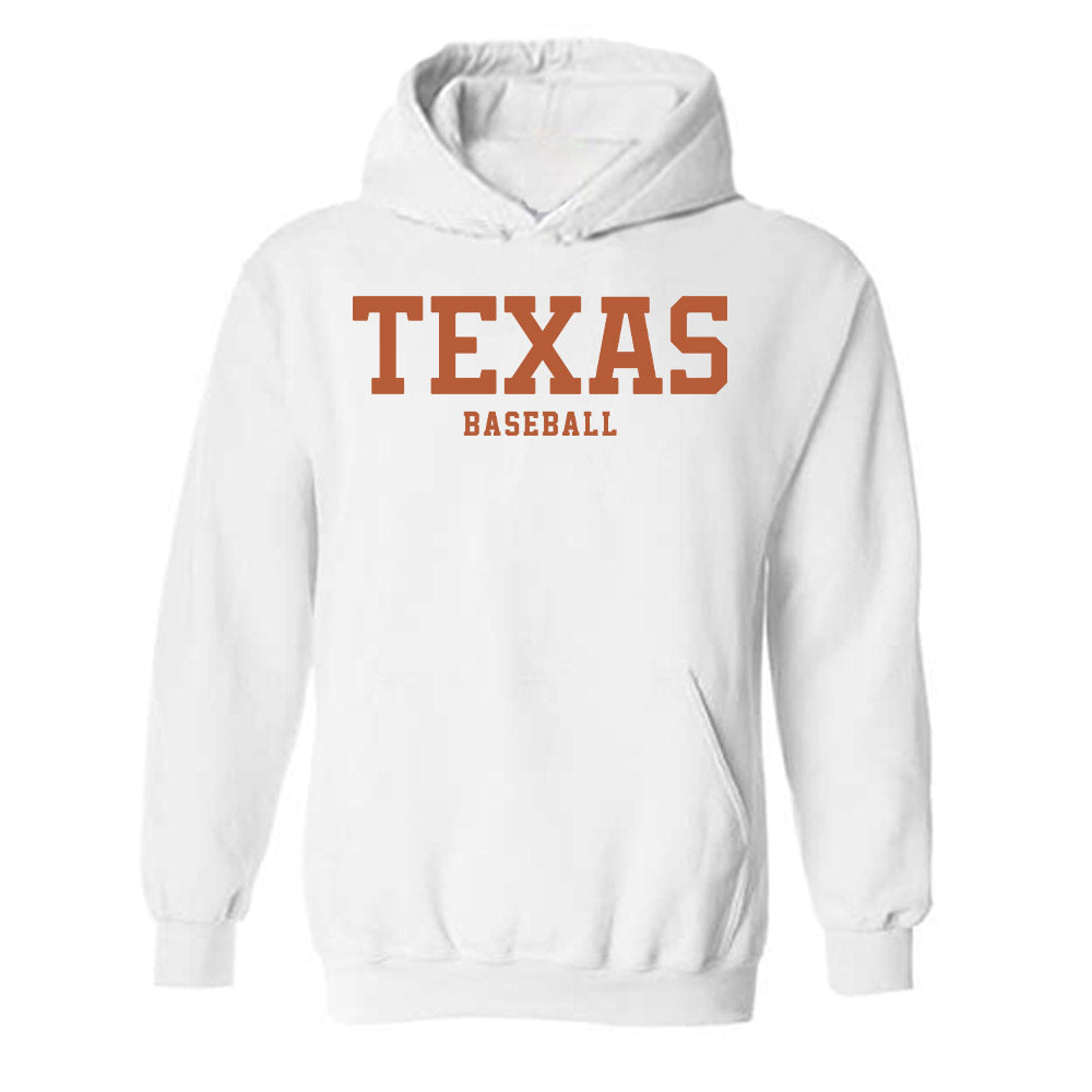 Texas - NCAA Baseball : Max Belyeu - Classic Shersey Hooded Sweatshirt