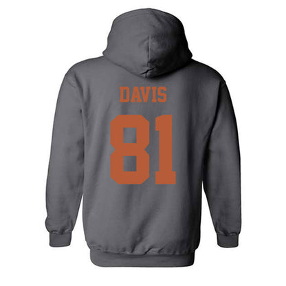 Texas - NCAA Football : Juan Davis - Classic Shersey Hooded Sweatshirt