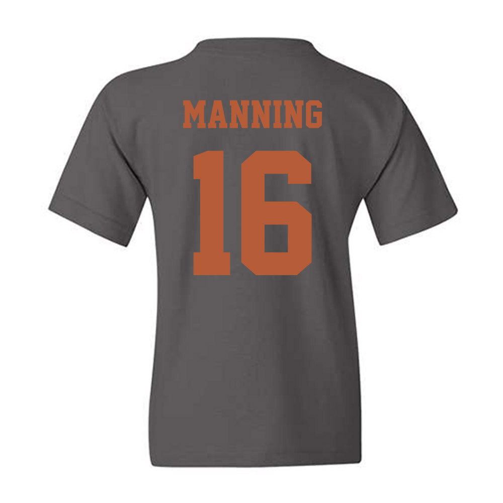 Texas - NCAA Football : Arch Manning - Classic Shersey Youth T-Shirt-3