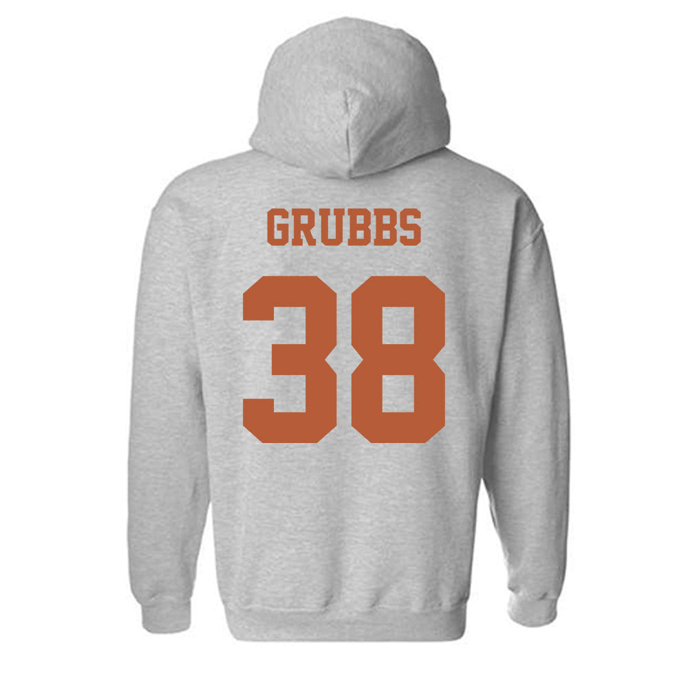 Texas - NCAA Baseball : Max Grubbs - Classic Shersey Hooded Sweatshirt