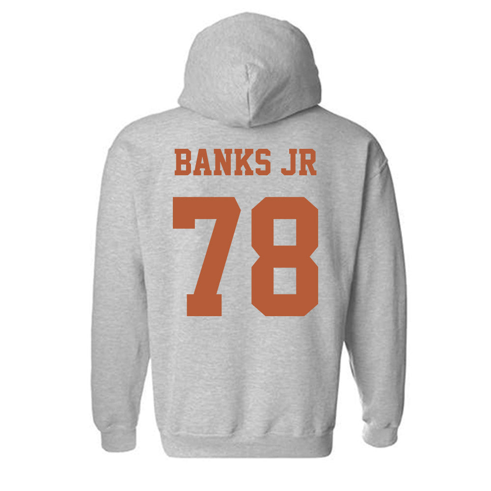 Texas - NCAA Football : Kelvin Banks Jr - Classic Shersey Hooded Sweatshirt